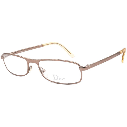 Christian Dior Women's Eyeglasses CD 3651/Strass VC7 Gold Rhinestones Rectangular Metal Frame Italy 52[]17 135