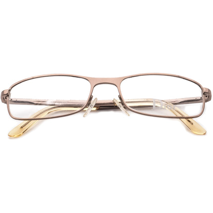 Christian Dior Women's Eyeglasses CD 3651/Strass VC7 Gold Rhinestones Rectangular Metal Frame Italy 52[]17 135