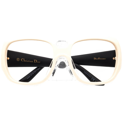 Christian Dior Women's Sunglasses Frame Only KG1D8 Dior Frisson 1 White/Matte Textured Black Square Italy 57 mm