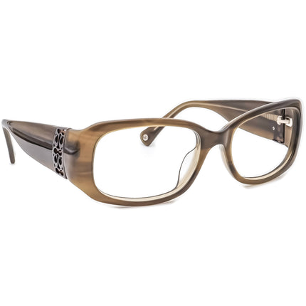 Coach Men's Sunglasses Bronwen (S829) Olive Horn Rectangular 54 mm