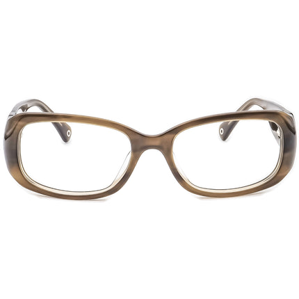 Coach Men's Sunglasses Bronwen (S829) Olive Horn Rectangular 54 mm