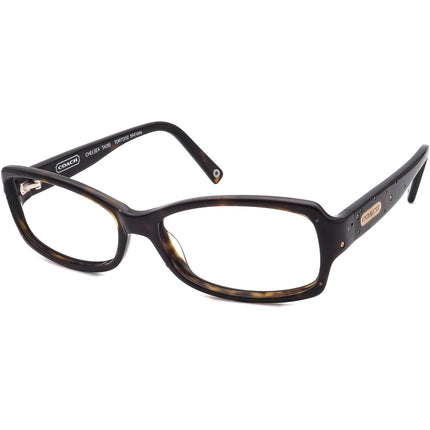 Coach Women's Sunglasses Chelsea (5426) Tortoise Brown with Rhinestones Rectangular 55 mm