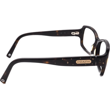Coach Women's Sunglasses Chelsea (5426) Tortoise Brown with Rhinestones Rectangular 55 mm