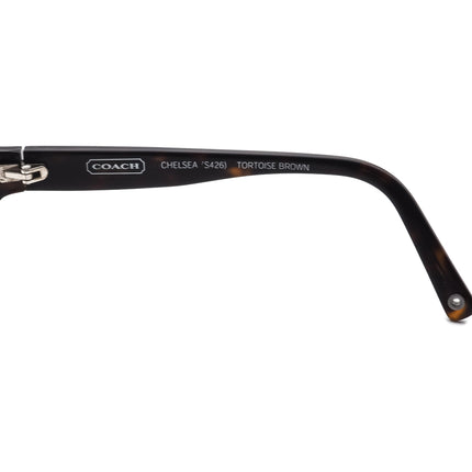 Coach Women's Sunglasses Chelsea (5426) Tortoise Brown with Rhinestones Rectangular 55 mm