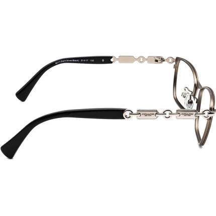 Coach Women's Eyeglasses HC 5065 9017 Dark Silver/Black Dark Silver/Black Square Metal Frame 51[]17 135