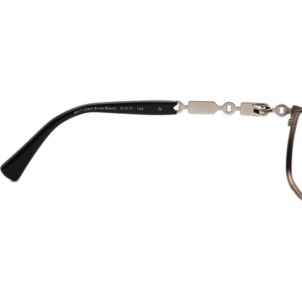 Coach Women's Eyeglasses HC 5065 9017 Dark Silver/Black Dark Silver/Black Square Metal Frame 51[]17 135