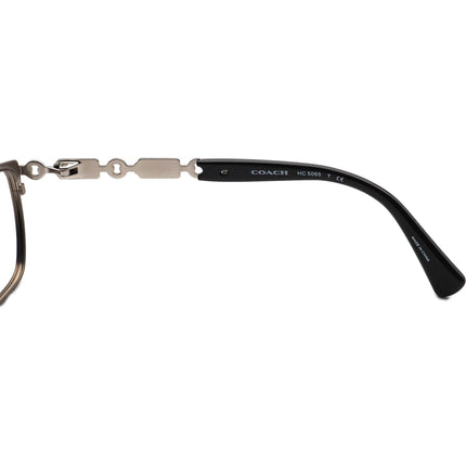 Coach Women's Eyeglasses HC 5065 9017 Dark Silver/Black Dark Silver/Black Square Metal Frame 51[]17 135