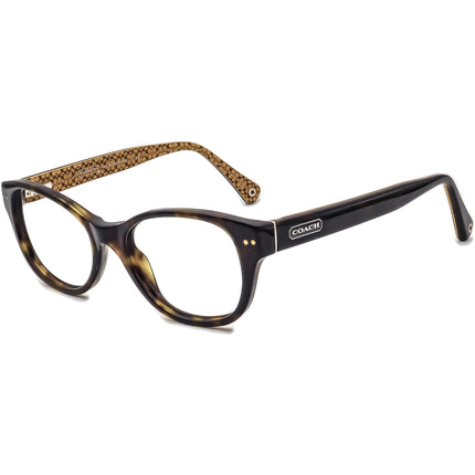 Coach Women's Eyeglasses HC 6029 (Susie) 5001 Dark Tortois Dark Tortoise Horn Rim Frame 49[]17 135