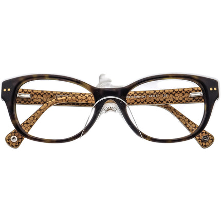 Coach Women's Eyeglasses HC 6029 (Susie) 5001 Dark Tortois Dark Tortoise Horn Rim Frame 49[]17 135