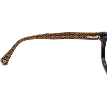 Coach Women's Eyeglasses HC 6029 (Susie) 5001 Dark Tortois Dark Tortoise Horn Rim Frame 49[]17 135