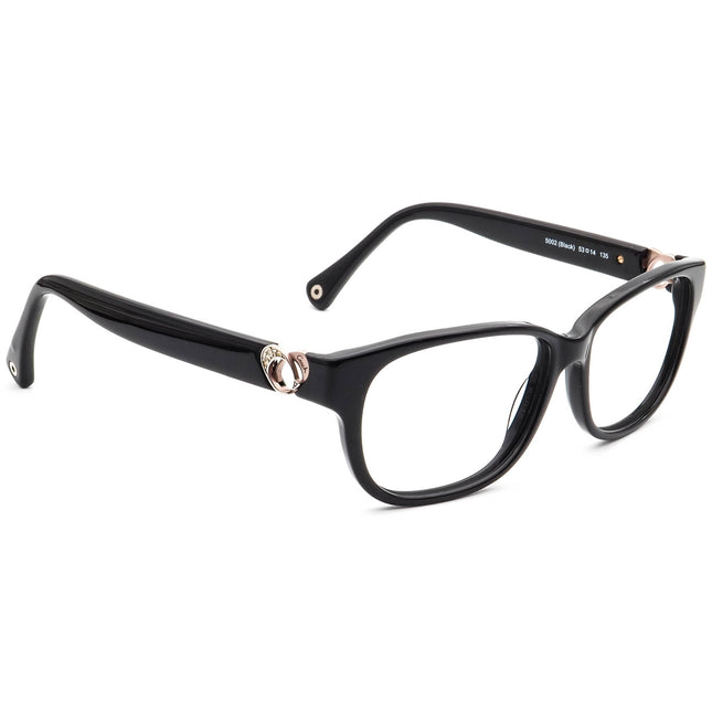 Coach Women's Eyeglasses HC 6038 (Amara) 5002 Black Rhinestones B-Shape Frame 53[]14 135