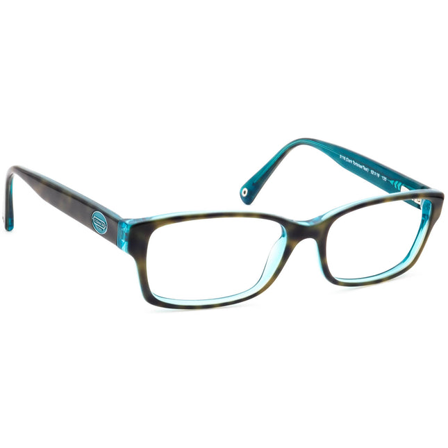Coach Women's HC 6040 (Brooklyn) 5116 Dark Tortoise/Teal Rectangular Frame 52[]16 135