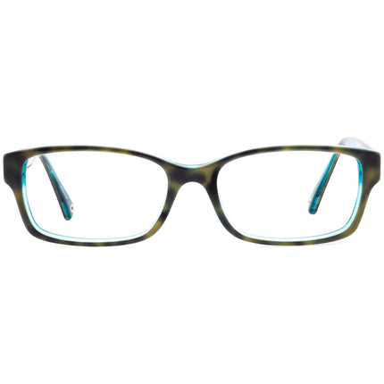 Coach Women's HC 6040 (Brooklyn) 5116 Dark Tortoise/Teal Rectangular Frame 52[]16 135