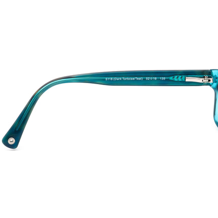Coach Women's HC 6040 (Brooklyn) 5116 Dark Tortoise/Teal Rectangular Frame 52[]16 135