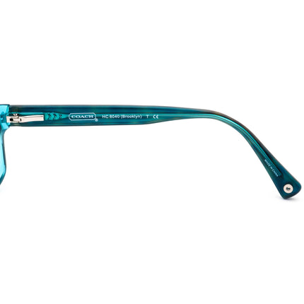Coach Women's HC 6040 (Brooklyn) 5116 Dark Tortoise/Teal Rectangular Frame 52[]16 135
