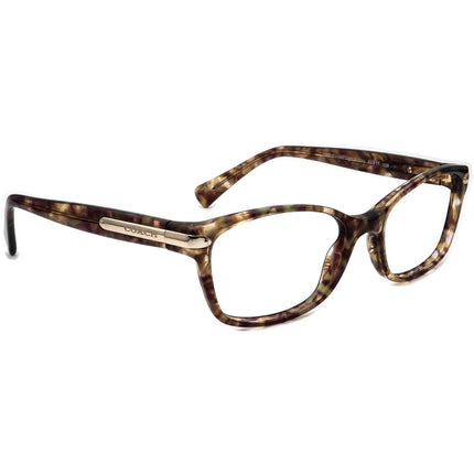 Coach Women's Eyeglasses HC 6065 5287 Confetti Light Brown B-Shape Frame 51[]17 135