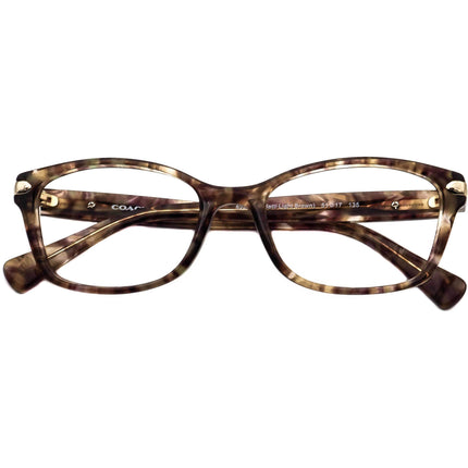 Coach Women's Eyeglasses HC 6065 5287 Confetti Light Brown B-Shape Frame 51[]17 135
