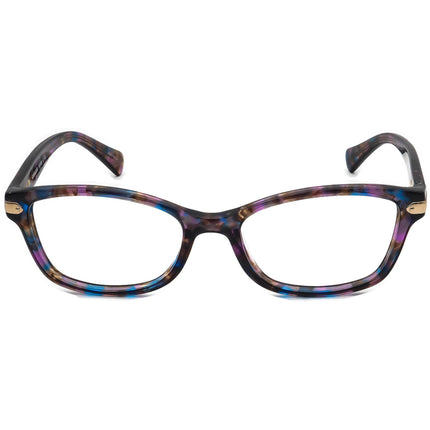 Coach Women's Eyeglasses HC 6065 5288 Confetti Purple B-Shape Frame 51[]17 135