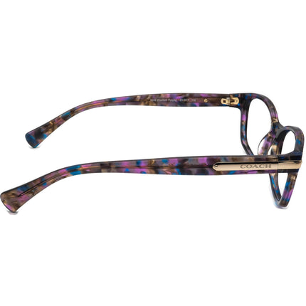 Coach Women's Eyeglasses HC 6065 5288 Confetti Purple B-Shape Frame 51[]17 135