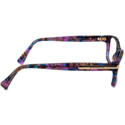Coach Women's Eyeglasses HC 6065 5288 Confetti Purple B-Shape Frame 51[]17 135