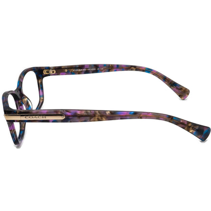 Coach Women's Eyeglasses HC 6065 5288 Confetti Purple B-Shape Frame 51[]17 135