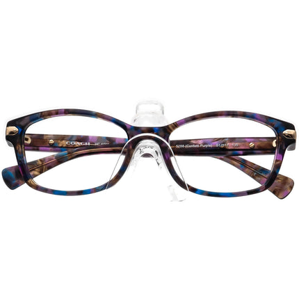 Coach Women's Eyeglasses HC 6065 5288 Confetti Purple B-Shape Frame 51[]17 135