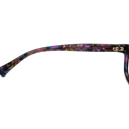 Coach Women's Eyeglasses HC 6065 5288 Confetti Purple B-Shape Frame 51[]17 135
