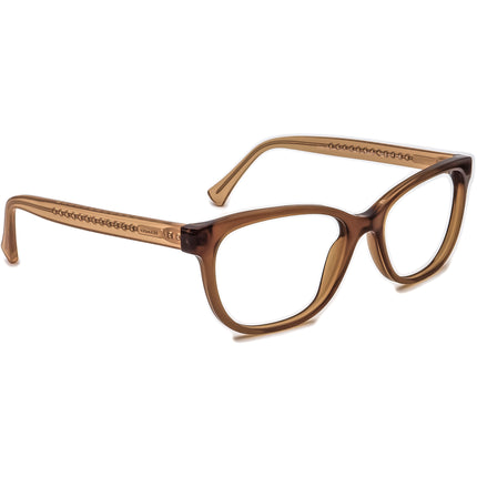 Coach Women's Eyeglasses HC 6072 5328 Brown Glitter/Crystal Lt Brown B-Shape Frame 52[]17 135
