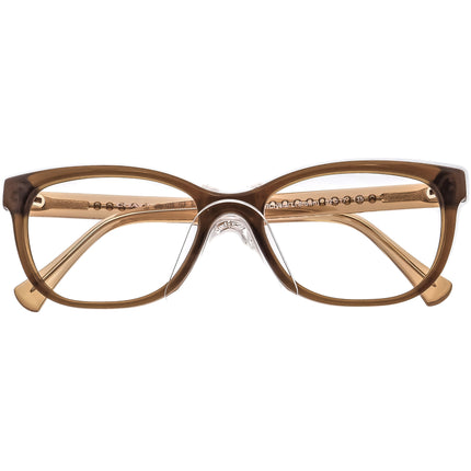 Coach Women's Eyeglasses HC 6072 5328 Brown Glitter/Crystal Lt Brown B-Shape Frame 52[]17 135
