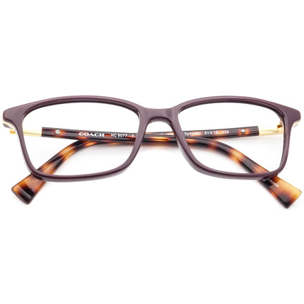 Coach Women's Eyeglasses HC 6077 5335 Purple/Dark Tortoise Square Frame 51[]15 135