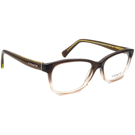 Coach Women's Eyeglasses HC 6089 5400 Olive Brown Gradient Rectangular Frame 51[]16 135