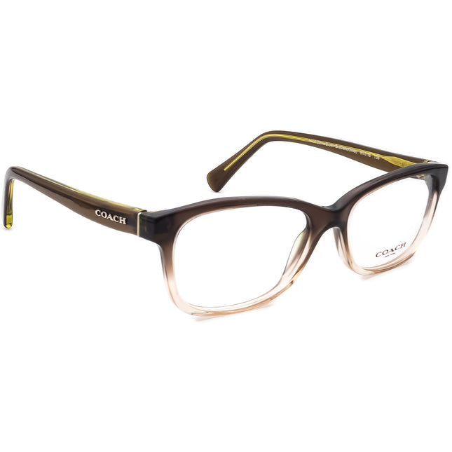 Coach Women's Eyeglasses HC 6089 5400 Olive Brown Gradient Rectangular Frame 51[]16 135