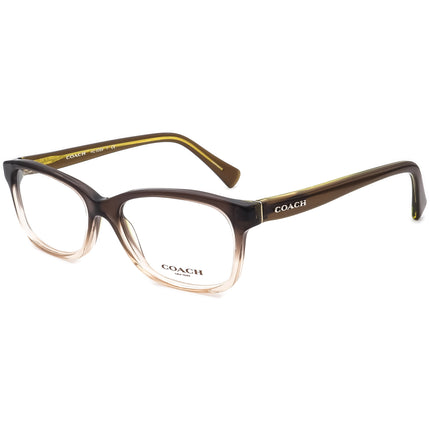 Coach Women's Eyeglasses HC 6089 5400 Olive Brown Gradient Rectangular Frame 51[]16 135
