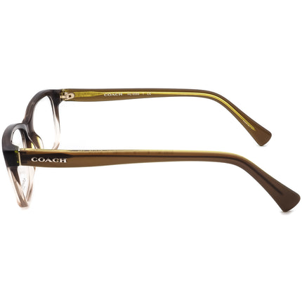 Coach Women's Eyeglasses HC 6089 5400 Olive Brown Gradient Rectangular Frame 51[]16 135