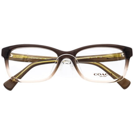 Coach Women's Eyeglasses HC 6089 5400 Olive Brown Gradient Rectangular Frame 51[]16 135