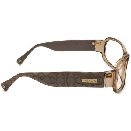 Coach Women's Sunglasses HC Lisbeth S829 Sand Honey Brown Wrap 58 mm