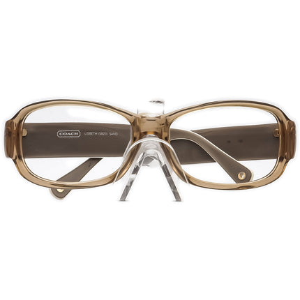 Coach Women's Sunglasses HC Lisbeth S829 Sand Honey Brown Wrap 58 mm