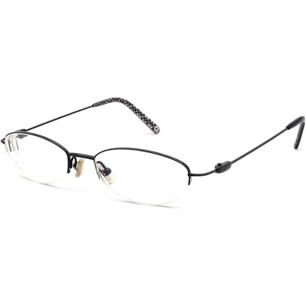 Coach Women's Eyeglasses Lily (309) Black Half Rim Metal Frame 48[]17 135