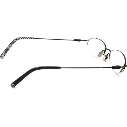 Coach Women's Eyeglasses Lily (309) Black Half Rim Metal Frame 48[]17 135