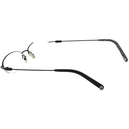 Coach Women's Eyeglasses Lily (309) Black Half Rim Metal Frame 48[]17 135