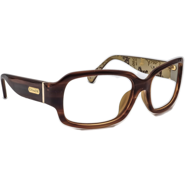 Coach Women's Sunglasses Martha S832 245 Brown Horn Square 59 mm