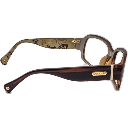 Coach Women's Sunglasses Martha S832 245 Brown Horn Square 59 mm