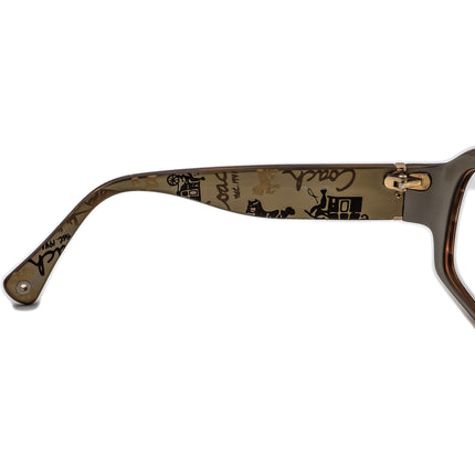 Coach Women's Sunglasses Martha S832 245 Brown Horn Square 59 mm