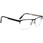 Columbia Men's Eyeglasses C3024 002 Black on Silver Half Rim Metal Frame 58[]18 150