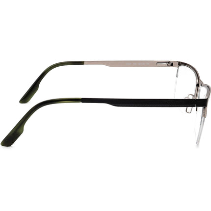 Columbia Men's Eyeglasses C3024 002 Black on Silver Half Rim Metal Frame 58[]18 150