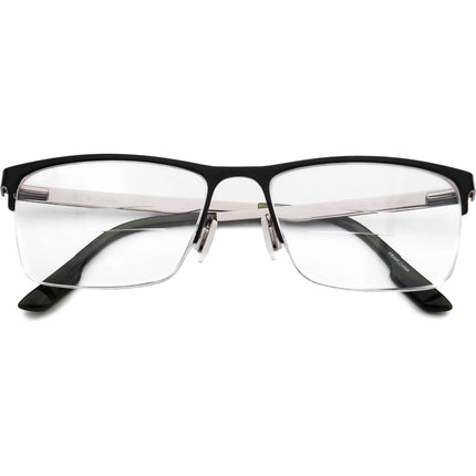 Columbia Men's Eyeglasses C3024 002 Black on Silver Half Rim Metal Frame 58[]18 150