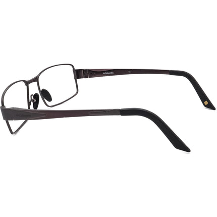 Columbia Men's Eyeglasses Hudson 100 C03 Matte Gunmetal Rectangular Metal Frame 55[]17 140