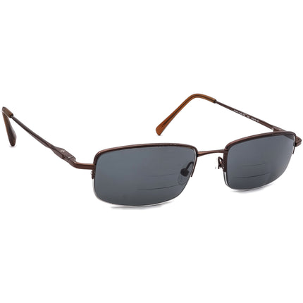 Columbia Men's Eyeglasses Panther Ridge 105 C02 Brown Half Rim Metal Frame 52[]19 140