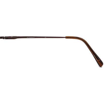 Columbia Men's Eyeglasses Panther Ridge 105 C02 Brown Half Rim Metal Frame 52[]19 140