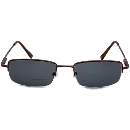 Columbia Men's Eyeglasses Panther Ridge 105 C02 Brown Half Rim Metal Frame 52[]19 140